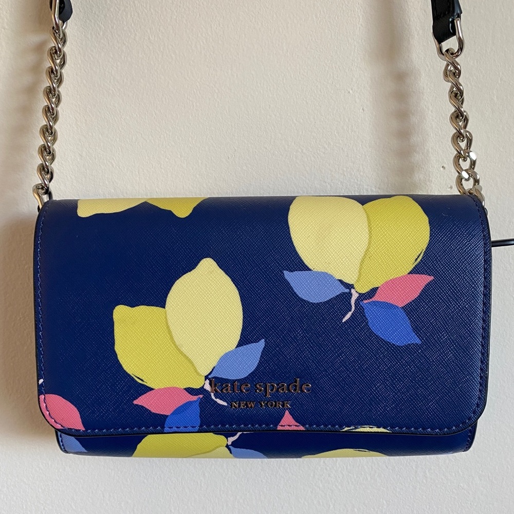 Kate Spade Small Flap Crossbody Lemon Zest